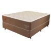 Colchão Casal Pro Quality C + Base Box Simples Corino Marrom – PRORELAX + BIOSTAR