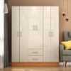 Guarda-Roupa 6 Portas Jamaica 6002 1,34 m Cinamono/Off White – FELLICCI