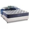 Colchão Casal Blue Sea 31 cm D28 Molas Ensacadas + Base Simples Corino Branco – ANJOS + BIOSTAR