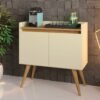 Buffet 2 Portas Gold Perola/Mel - MOVEIS PRIMUS