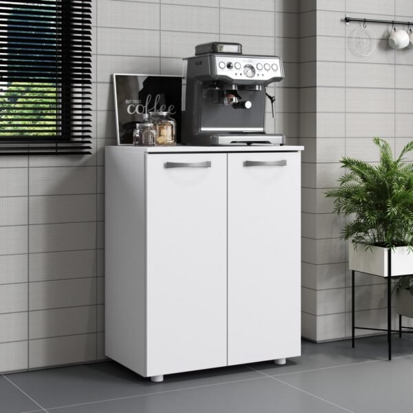 Balcão 2 Portas Denver Branco - ARAMÓVEIS