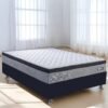Colchão Casal Qatar D28 + Base Box Simples Corino Preto – DESIGN COLCHÕES + BIOSTAR