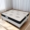 Colchão Casal Light D20 + Base Box Simples Corino Branco – ECOTEC + BIOSTAR