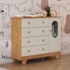 Cômoda Pingo Amêndoa/Off White - PEROBA MÓVEIS