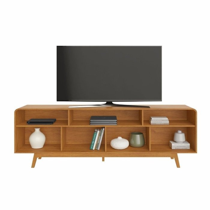 Painel até 70″ Cristal Cinamono + Rack Cristal Cinamono/Off White – JCM MOVELARIA - Imagem 3