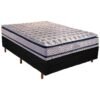 Colchão Casal Blue + Base Box Simples Preto - PAROPAS + BIOSTAR