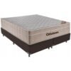 Colchão Queen Airtech Springpocket 25 cm D26 Molas Ensacadas + Base Simples Corino Marrom – ORTOBOM + BIOSTAR