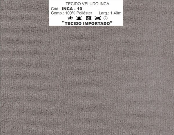 Sofá Retrátil e Reclinável Niger 2,50 m Veludo Cinza B010 - TREVO ESTOFADOS