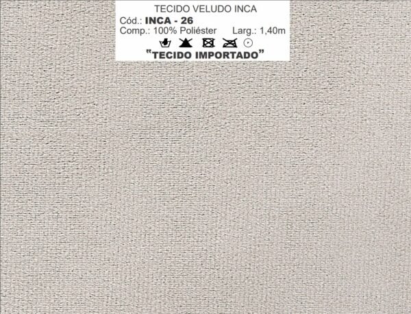 Sofá Retrátil e Reclinável Marfim/Paris 2,50 m Veludo Prata - TREVO ESTOFADOS