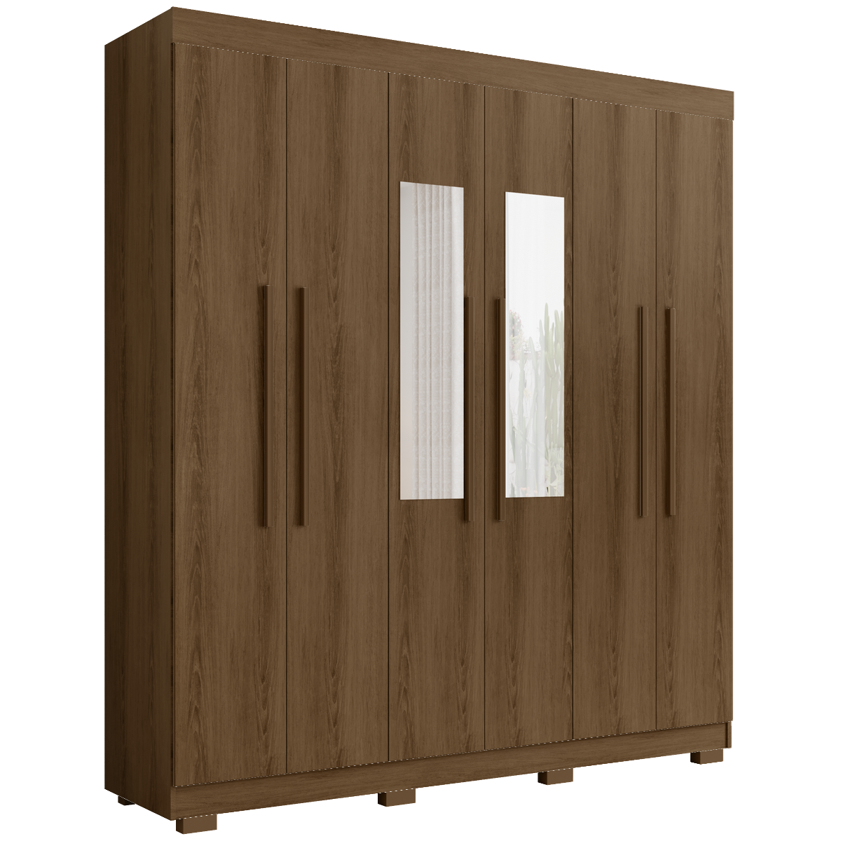 Guarda-Roupa (4 Gavetas) Porto Bello New 2,007 m Mel - RUD RACK - Imagem 2