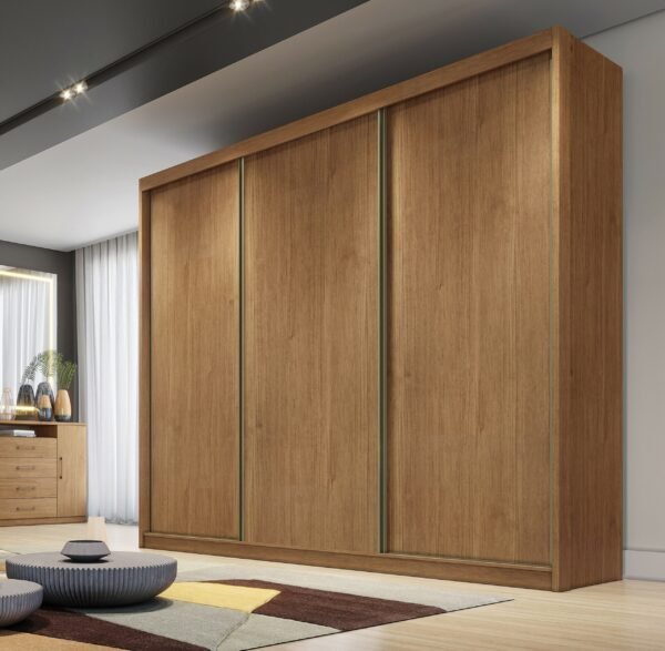 Guarda-Roupa Sollo Plus 2,744 m Cumarú/Fendi/Cumarú - NOVO HORIZONTE