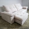 Sofá Retrátil e Reclinável México 2,50 m Bege – LEO DECOR (PROMOÇÃO - LEVE AVARIA)