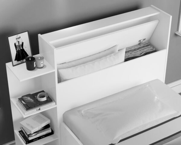 Cama Solteiro Baú Isa Nature - MADEC/VJ MÓVEIS