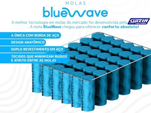 Colchão Casal Texas D28 + Base Box Simples Corino Preto – GAZIN COLCHÕES + BIOSTAR