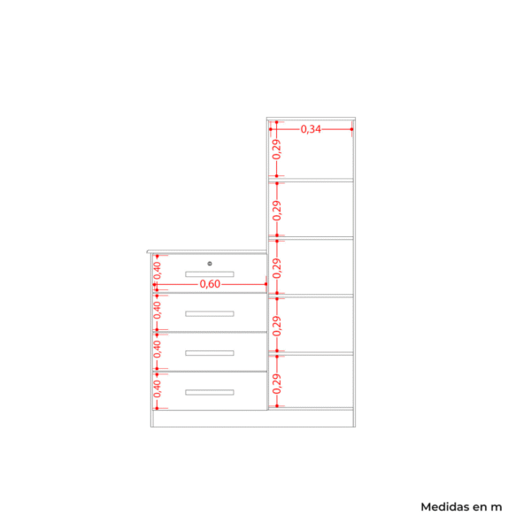 Cômoda Belize Plus Branco Fosco - MÓVEIS ALBATROZ