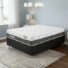 Colchão Casal Prime Light 30 cm D28 + Base Box Simples Corino Preto – ORTHOPRIME + BIOSTAR