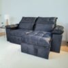 Sofá Retrátil e Reclinável Imperial 2,00 m Veludo Jolie Preto 12 - IMPERIAL DECOR