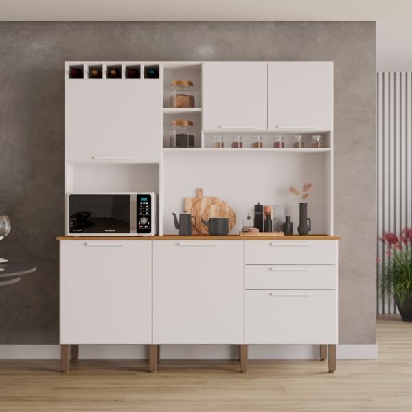 Kit Cozinha New Topazio 1,65 m Branco - SALLETO