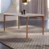 Mesa Roma 160 Canela/off White - Sala Vip Movelaria