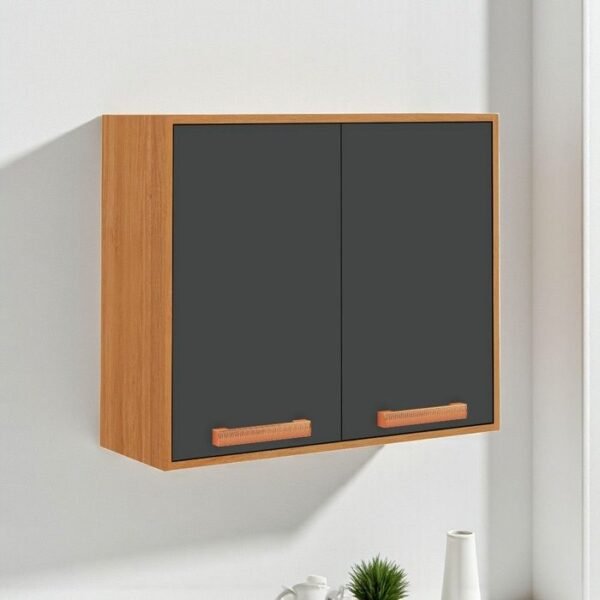 Armario Aereo 2P Napoles 80 Cinamomo/Grafite - ITATIAIA