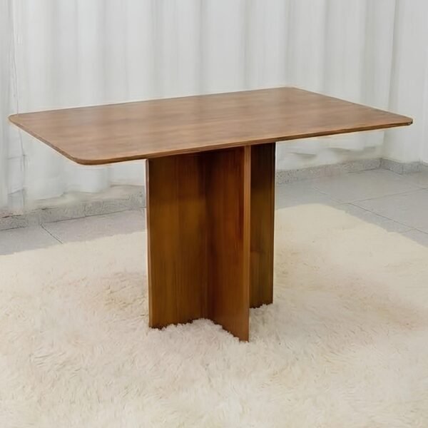 Mesa Salinas 120 (Tampo Londres s/ vidro) Cinamomo - CEL MOVEIS