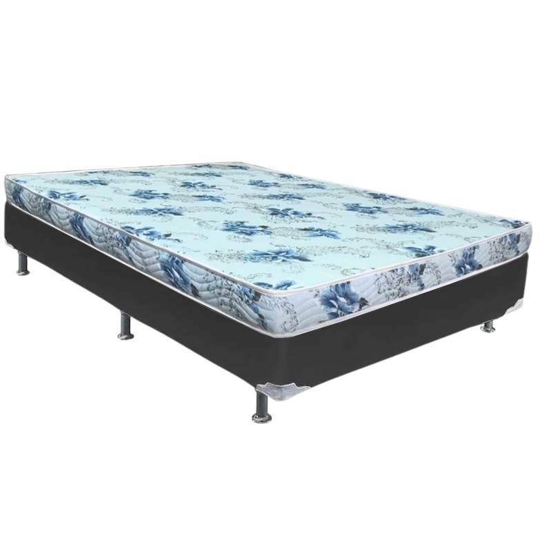 Colchão Casal Dream Soft D20 + Base Box Simples Corino Preto – ORTOBOM + BIOSTAR - Imagem 2