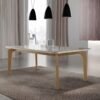 Mesa Londrina 180 Canto Copo Naturale/Off White - RUFATO