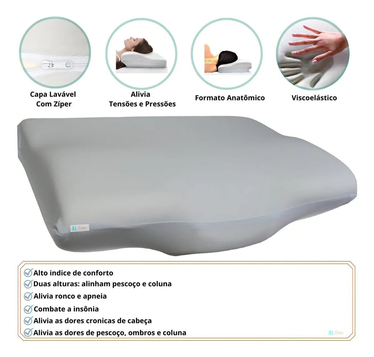 Travesseiro Conforto Anatômico - ORTOBOM - Imagem 2