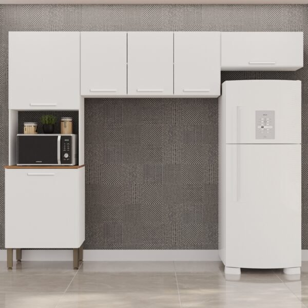 Cozinha 3 Peças (S/Balcão) New Valência Branco - SALLÊTO