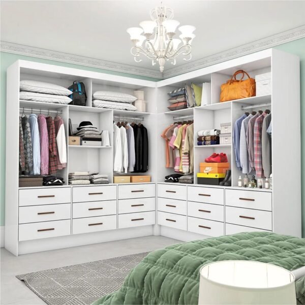 Closet Sevilha 1,62 m x 1,62 m Branco – CARIOCA MÓVEIS