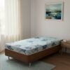 Colchão Solteiro Dream Soft 12 cm D20 + Base Simples Corino Marrom – ORTOBOM + BIOSTAR