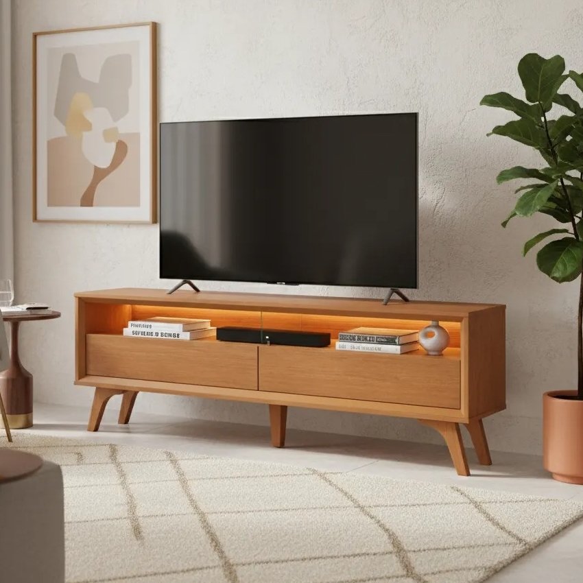 Rack até 75" Viena Naturale - MAVAULAR