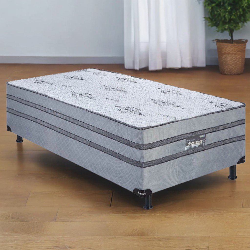 Cama Box Solteiro Prestige D28 Molas Ensacadas - ECOTEC