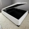 Base Box Casal Baú Corino Branco - ALTO NÍVEL CAMAS E COLCHÕES