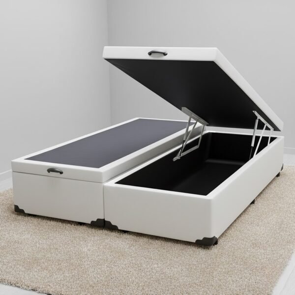 Base Box Queen Baú Corino Branco - ALTO NÍVEL CAMAS E COLCHÕES