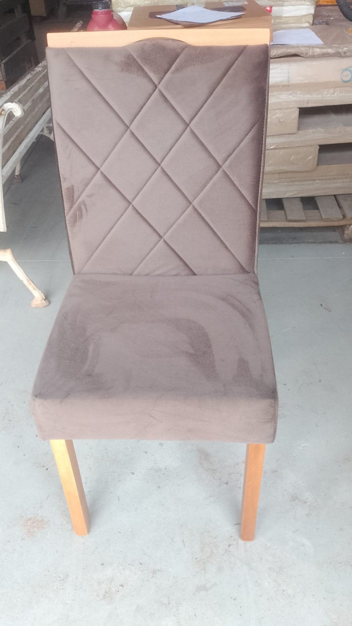 Kit 2 Cadeiras Califórnia Veludo Marrom 103 – WM DECOR - Imagem 2