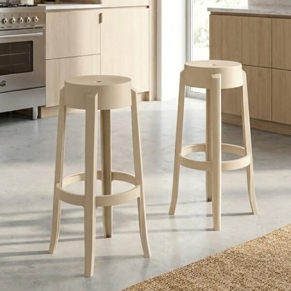 Kit 2 Banquetas Shine Plus Capuccino UZ8007-15 - KAPPESBERG