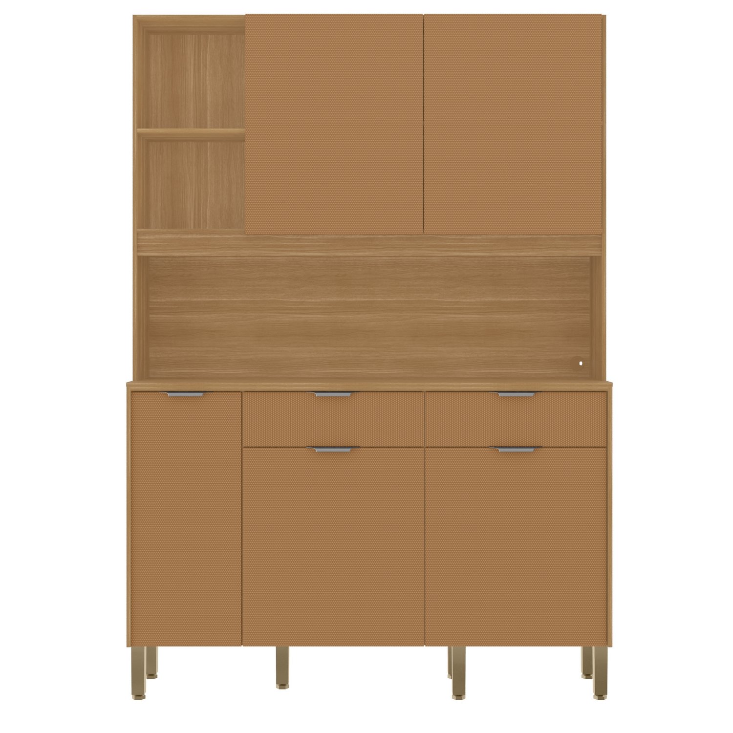 Kit Cozinha Flora 1,447 m Freijó/Caramelo - KIT'S PARANÁ - Imagem 3