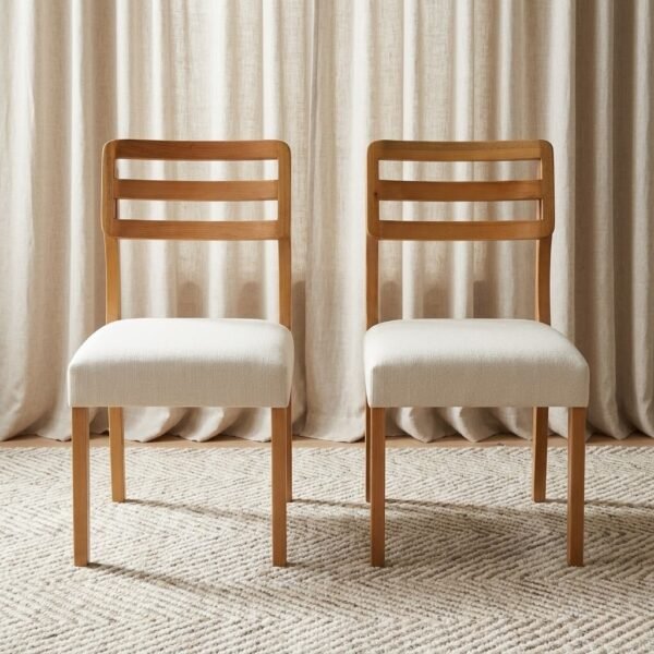 Kit 2 Cadeiras Turquia Mel/Linho Palha 311A – HR MOVELARIA