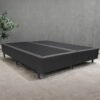 Base Box Queen Simples Corino Preto - ALTO NÍVEL CAMAS E COLCHÕES