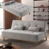 Sofá Cama Dallas Ref.48 1,81 m Linho Cinza 2502-B – LUXURY