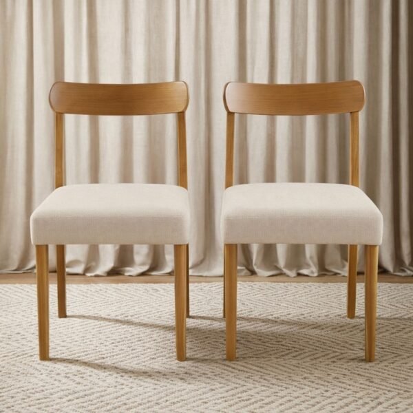 Kit 2 Cadeiras Maragogi Mel/Linho Palha 311A – HR MOVELARIA