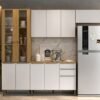 Cozinha Completa (4 Peças) Luana Cinamomo/Branco - ARAMÓVEIS