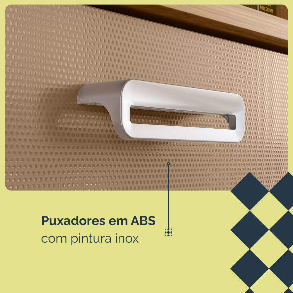 Kit Cozinha Intense 2,22 m Freijó/Vanilla - KIT'S PARANÁ - Imagem 5