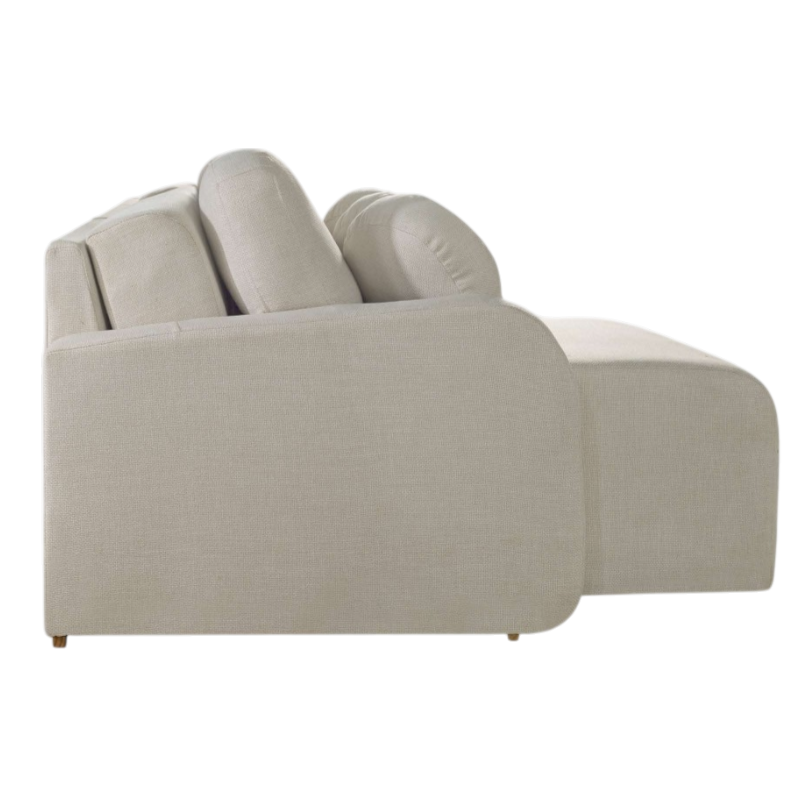 Sofá Cama Retrátil Bellagio 3,00 m Linho Bege 18 - CONFORT LAR ESTOFADOS - Imagem 4