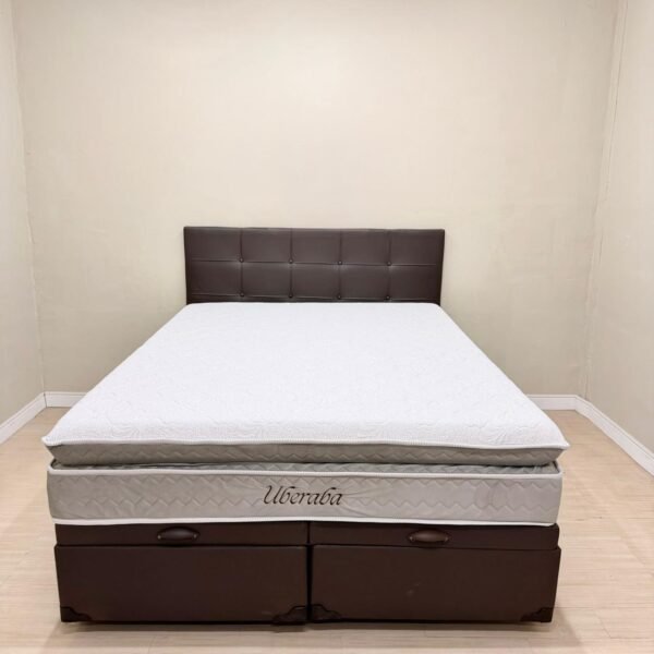 Colchão Casal Ortopédico Uberaba + Base Box Baú Bipartido – COLCHOMINAS/BIOFLEX