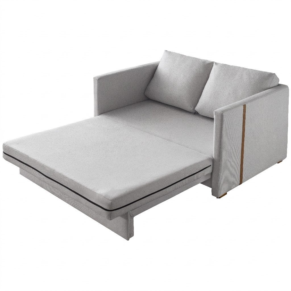 Sofá Cama Dominic Ref.49 1,40 m Linho Cinza 2502-B - LUXURY - Imagem 6