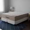 Colchão Queen Airtech Springpocket 25 cm D26 Molas Ensacadas + Base Simples Corino Branco – ORTOBOM + BIOSTAR