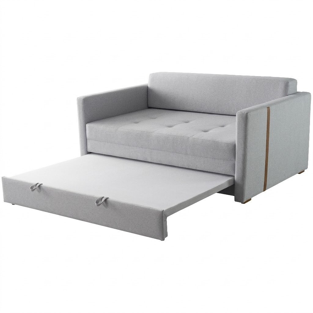 Sofá Cama Dominic Ref.49 1,40 m Linho Cinza 2502-B - LUXURY - Imagem 5