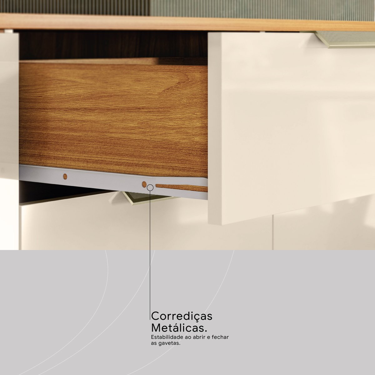 Kit Cozinha Pitaya 1,78 m Cinamon Touch/Off White - DEMÓBILE - Imagem 4